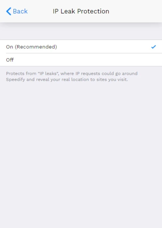 Speedify — captură de ecran 2