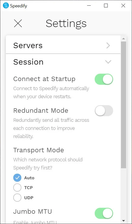 Speedify — captură de ecran 7